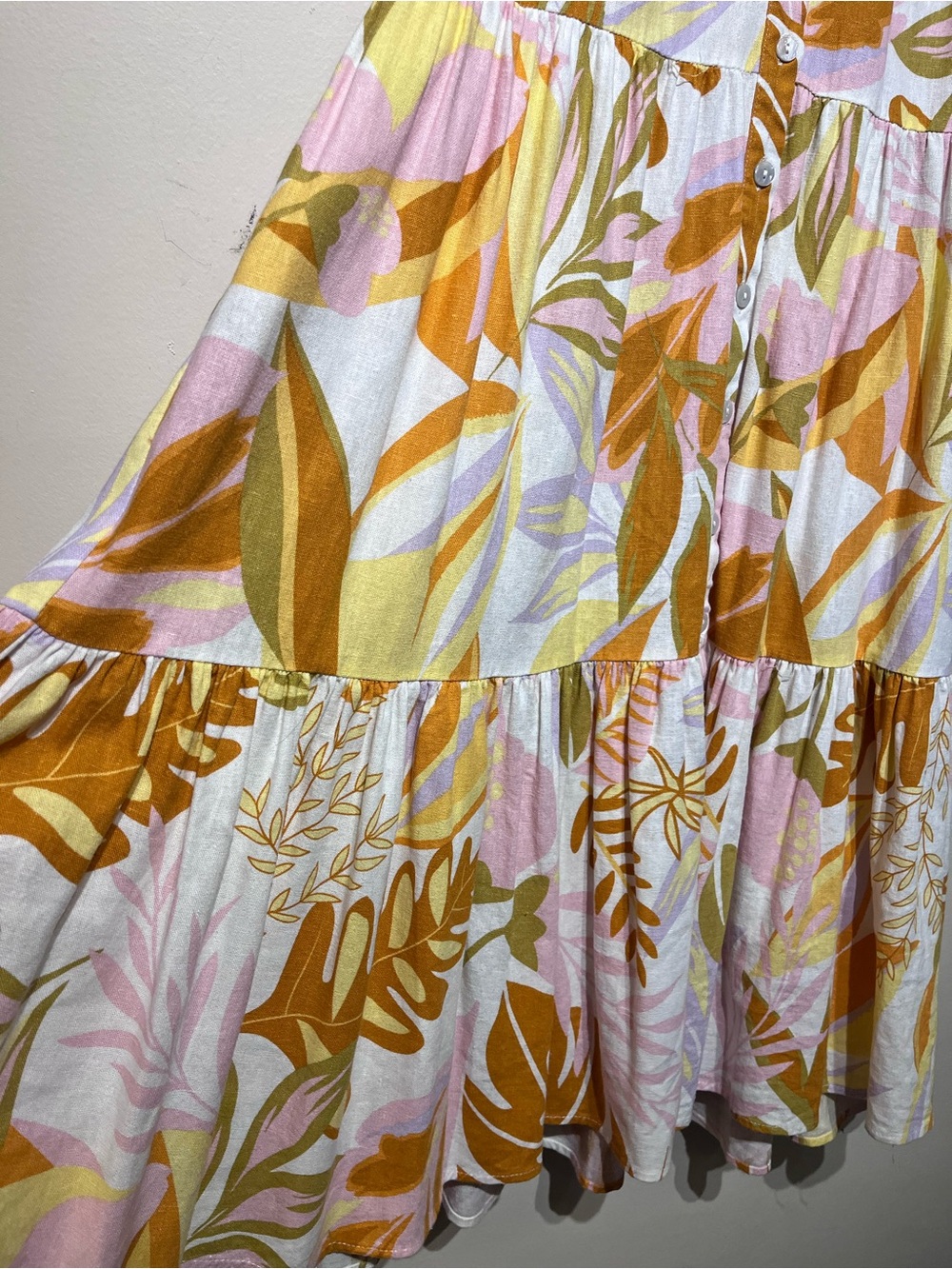 Nicole Miller Linen Blend Midi Dress - Picture 4 of 8